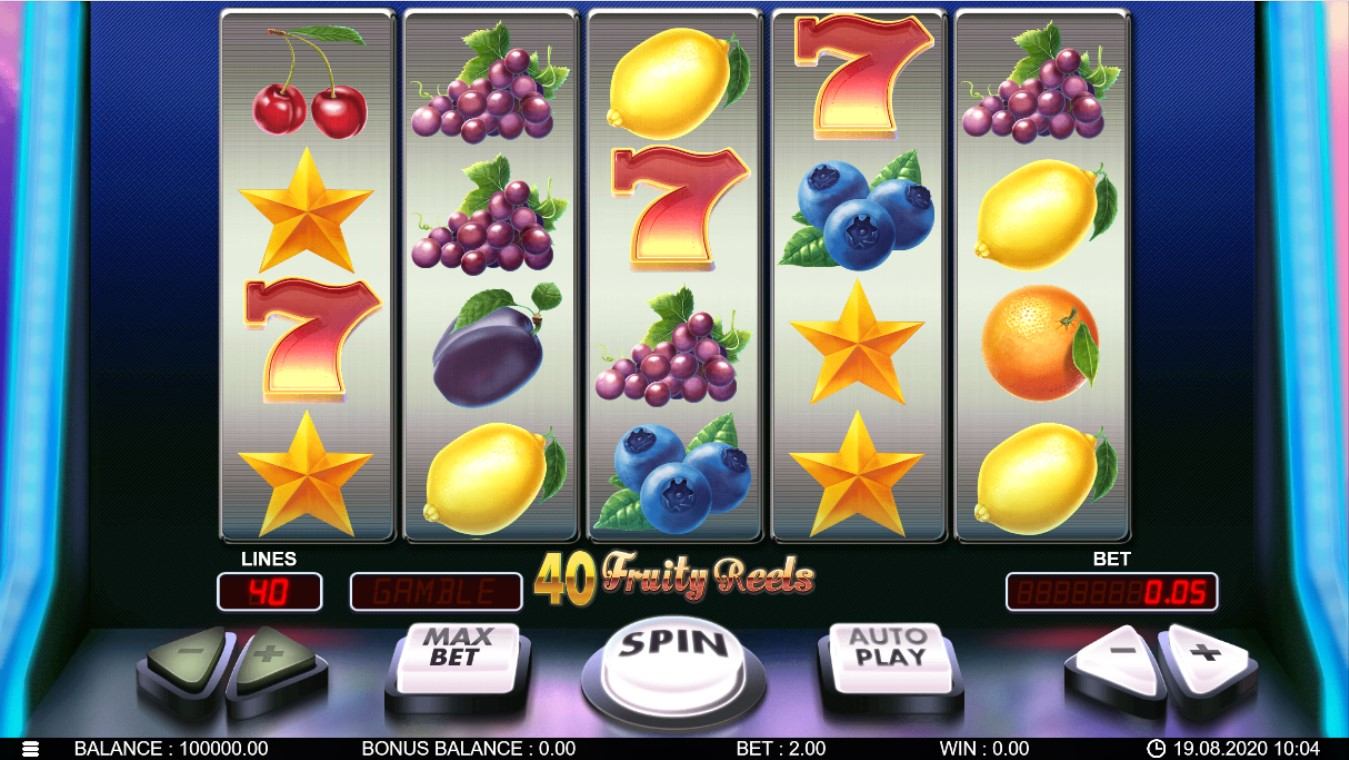 40 Fruity Reels Slot Gameplay