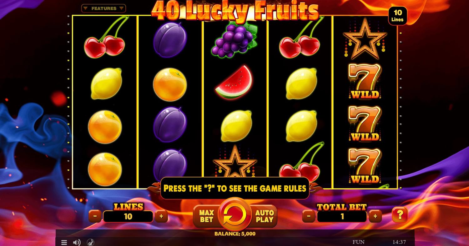 40 Lucky Fruits Slot Gameplay