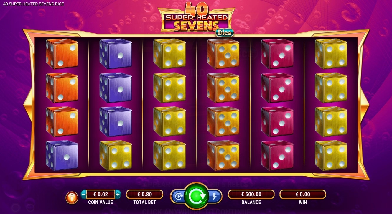 40 Super Heated Sevens“ Dice Slot Gameplay