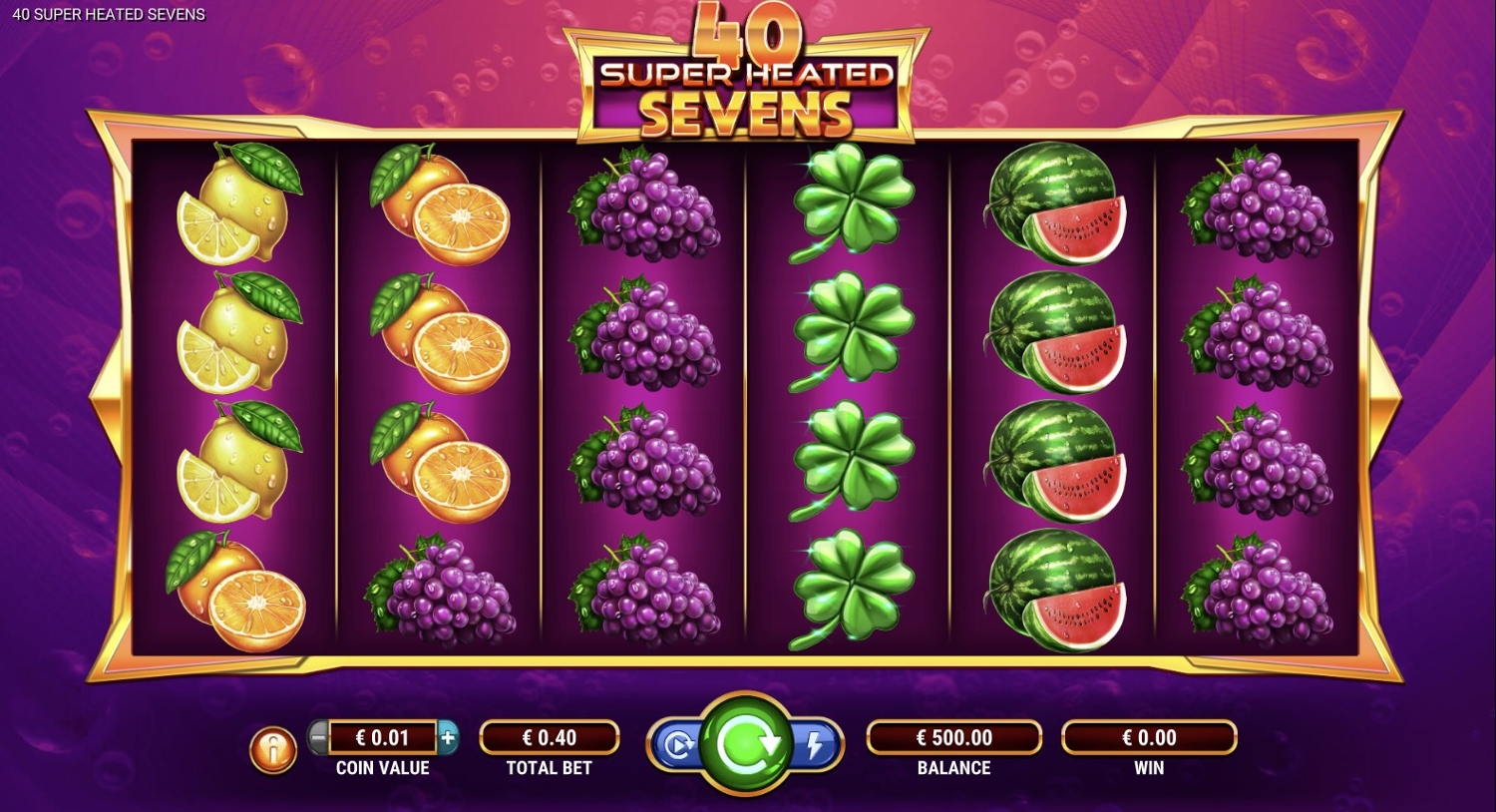 40 Super Heated Sevens Slot Gameplay