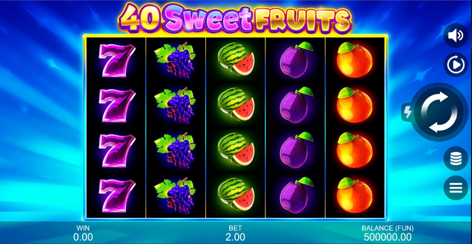 40 Sweet Fruits Slot Gameplay