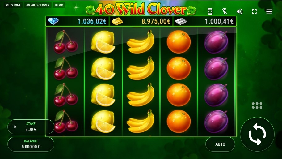 40 Wild Clover Slot Gameplay