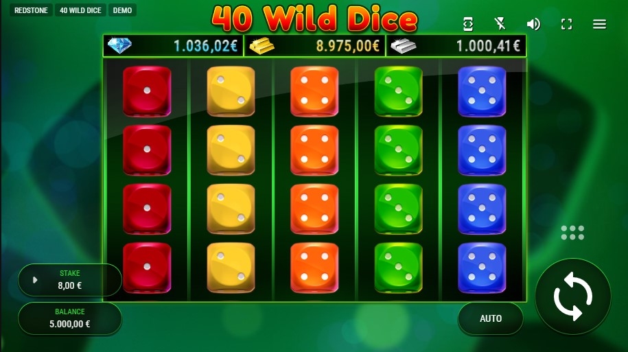 40 Wild Dice Slot Gameplay