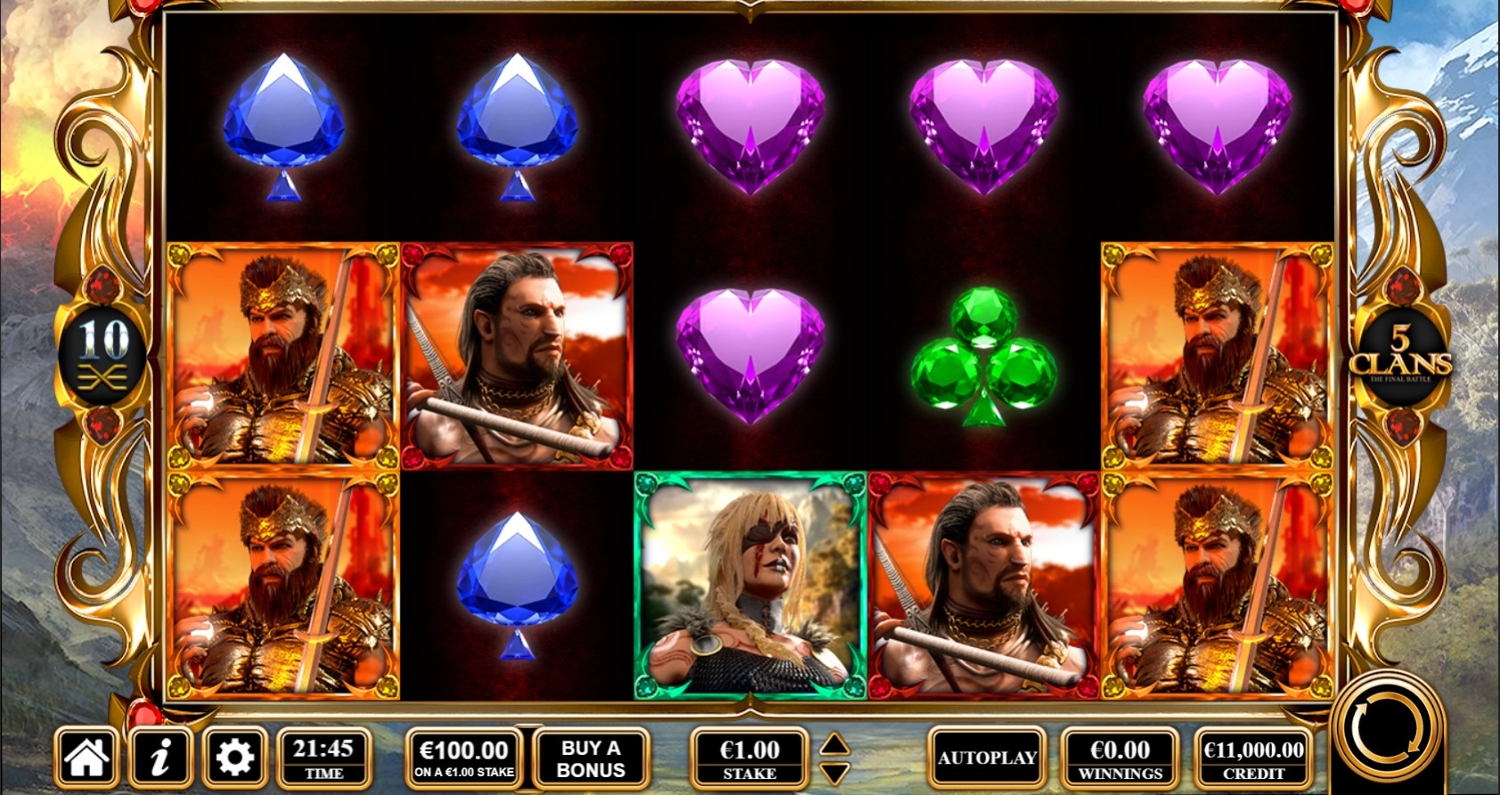 5 Clans Slot Gameplay