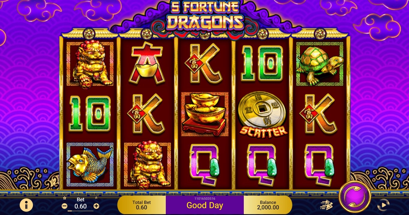 5 Fortune Dragons Slot Gameplay