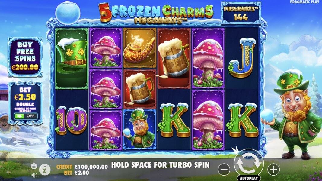 5 Frozen Charms Megaways Slot Gameplay