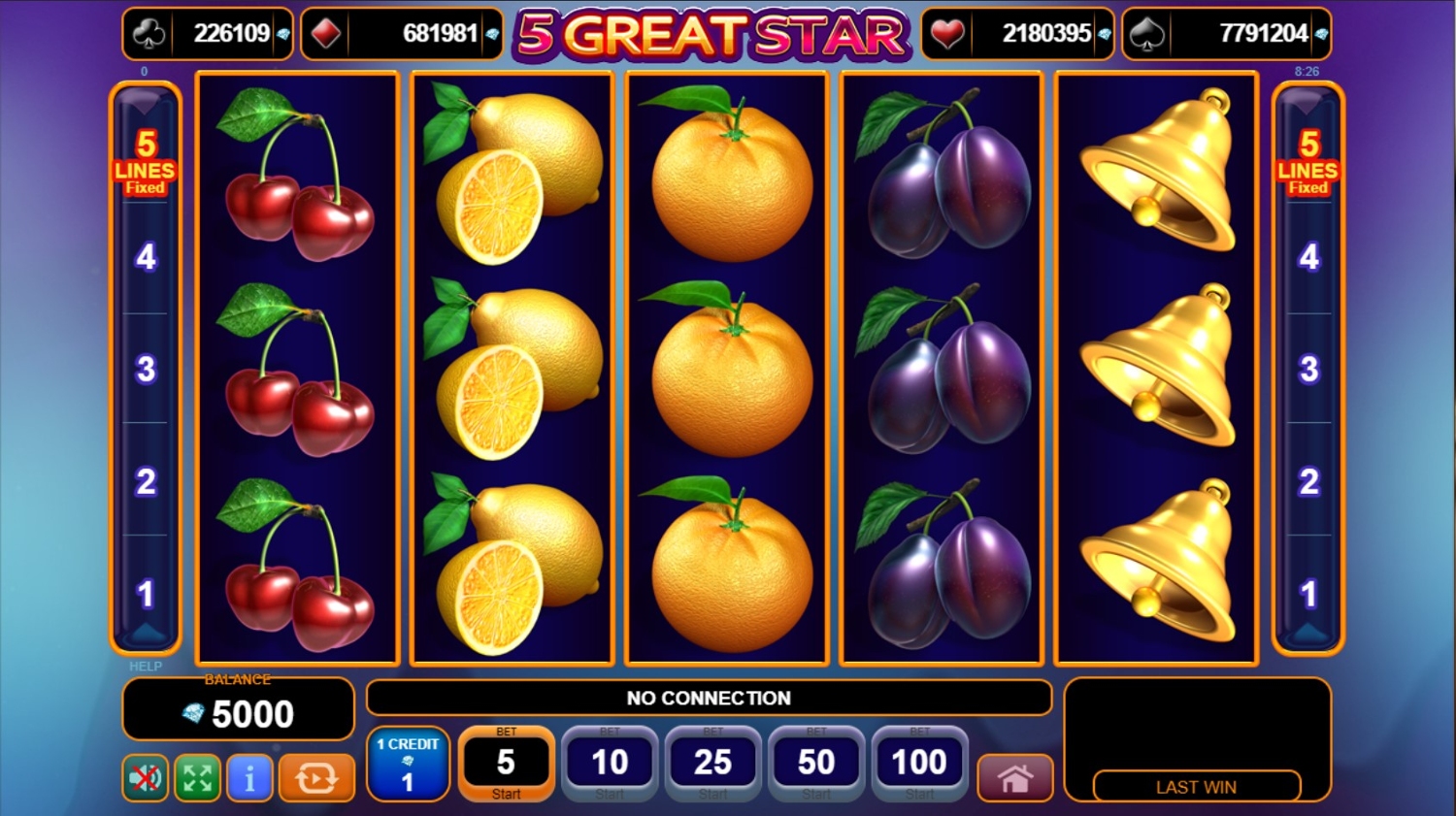 5 Great Star Slot Gameplay