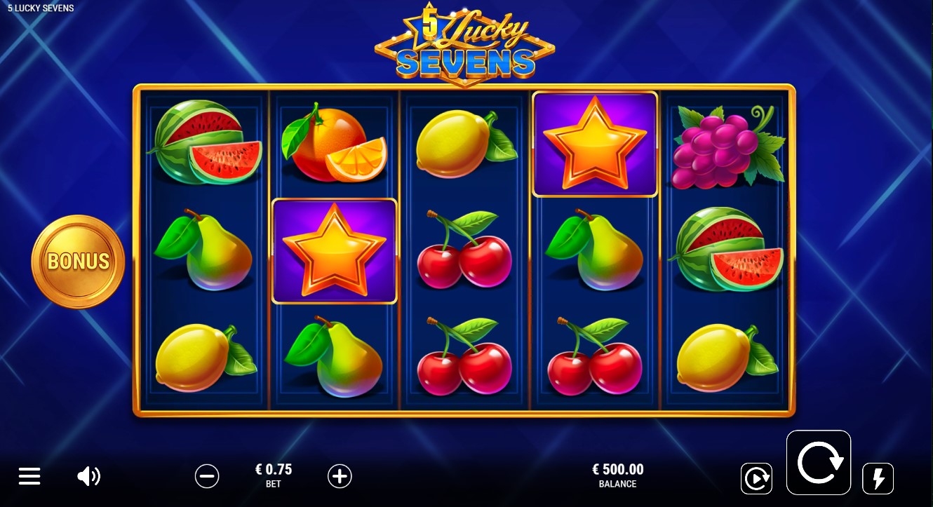 5 Lucky Sevens Slot Gameplay