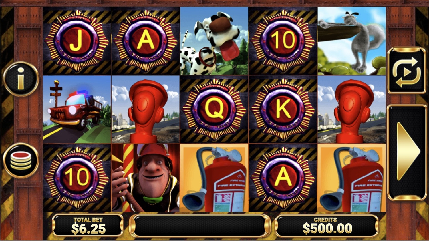 5 Reel Fire Slot Gameplay