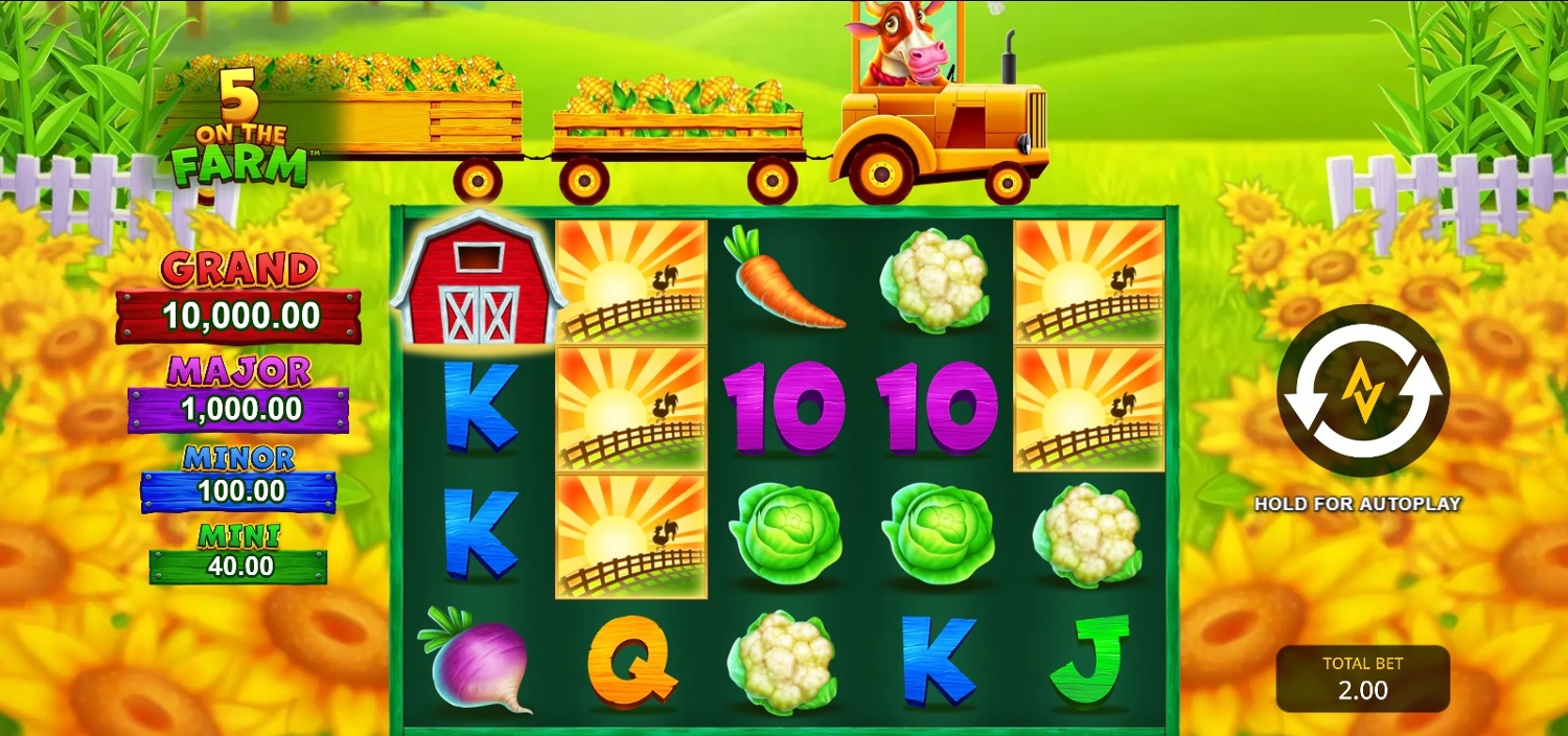 5 on the Farm Slot Gameplay