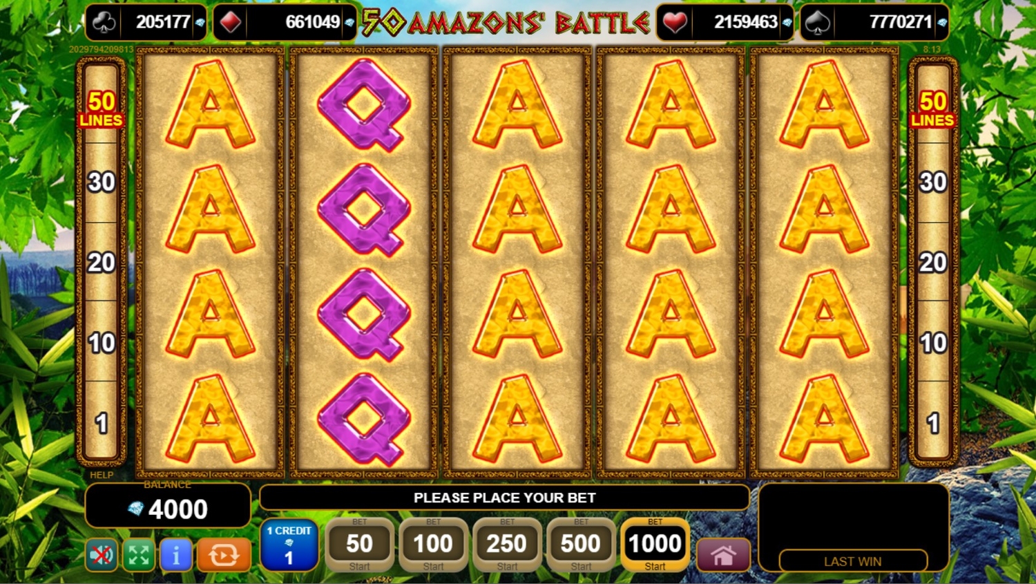 50 Amazons Battle Slot Gameplay