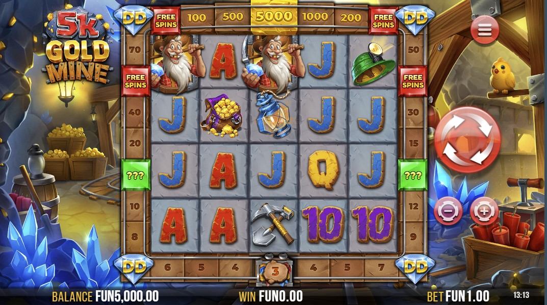 5k Gold Mine Dream Drop Slot Gameplay