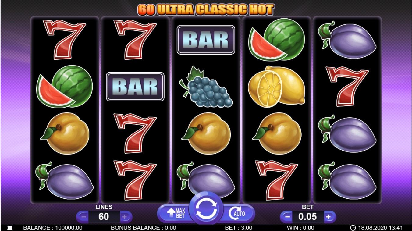 60 Ultra Classic Hot Slot Gameplay