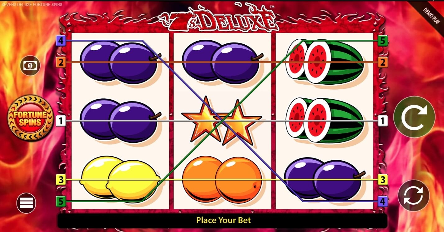 7's Deluxe Fortune Slot Gameplay