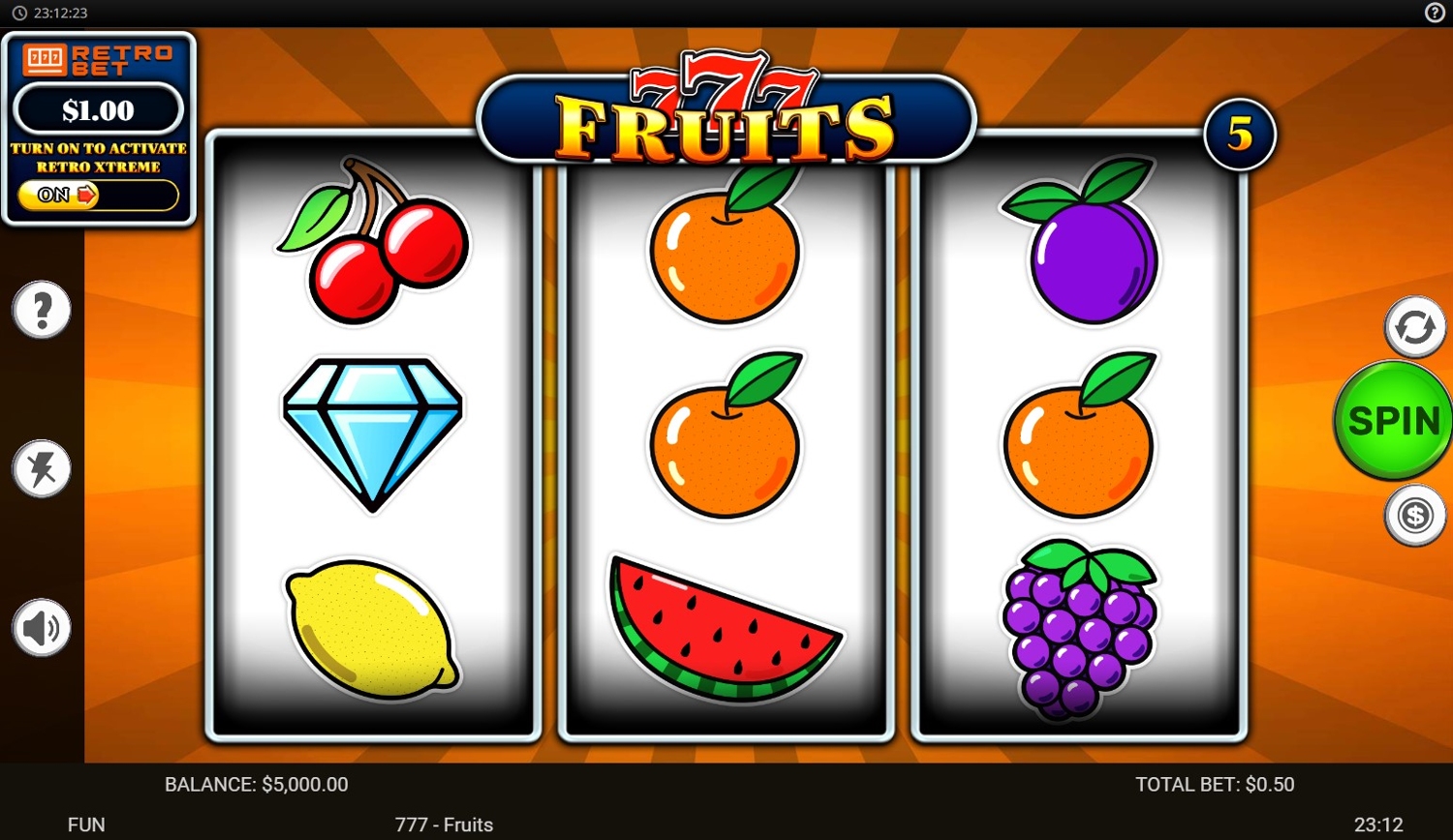 777 - Fruits Slot Gameplay