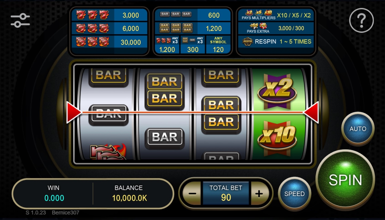 777 Blazing Slot Gameplay