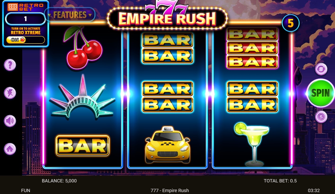 777 Empire Rush Slot Gameplay