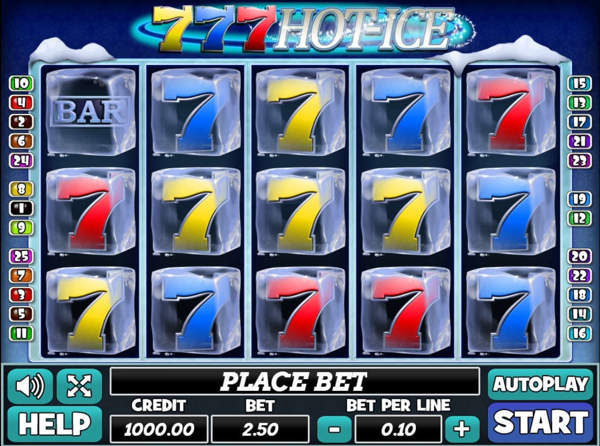 777 Hot-ice Slot Gameplay