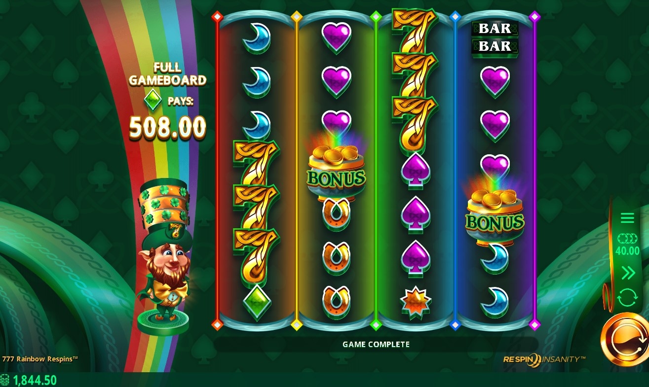 777 Rainbow Respins Slot Gameplay