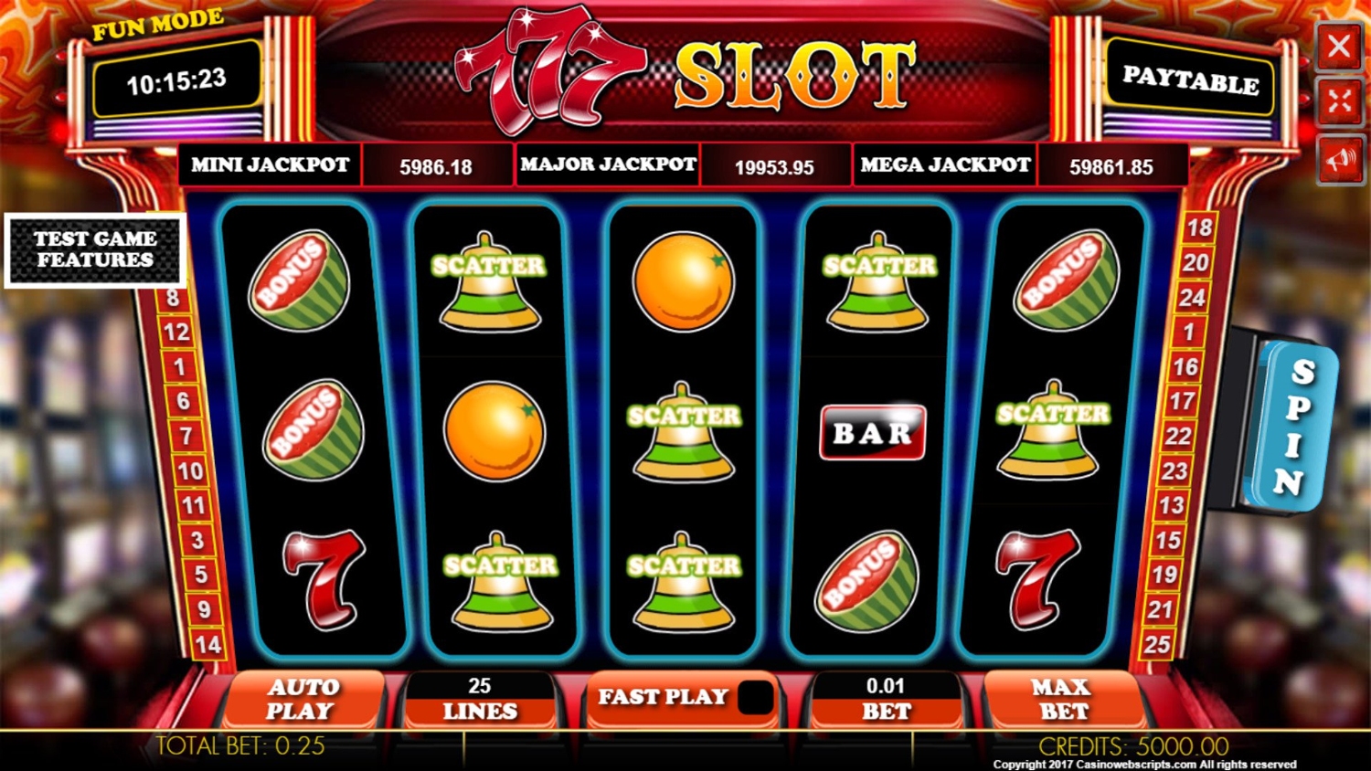 777 SLOT Slot Gameplay