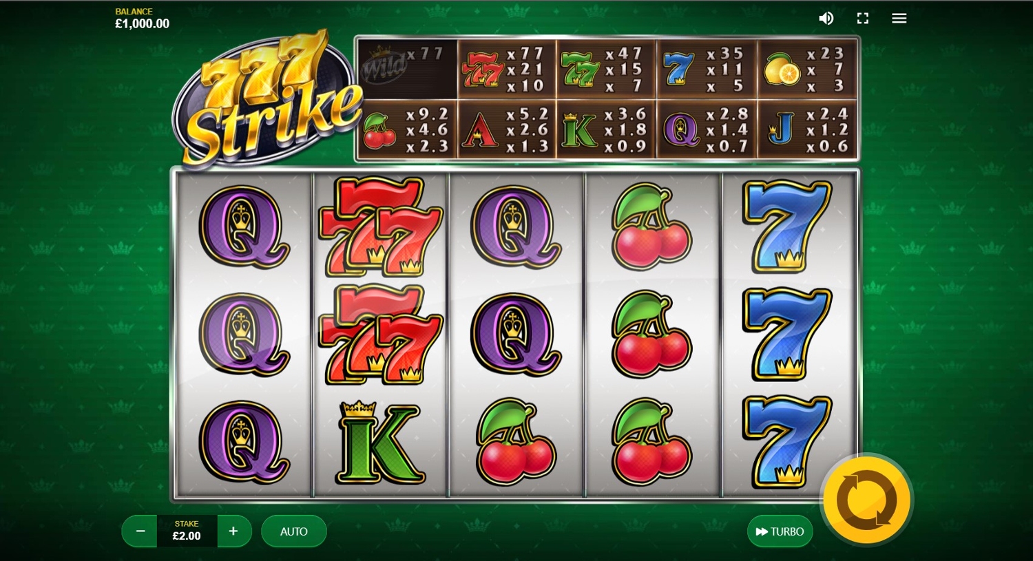 777 Strike Slot Gameplay
