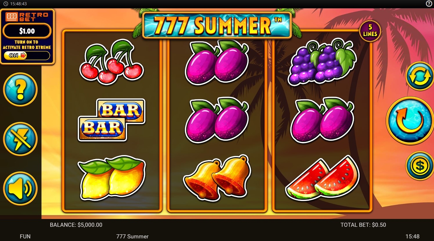 777 Summer Slot Gameplay