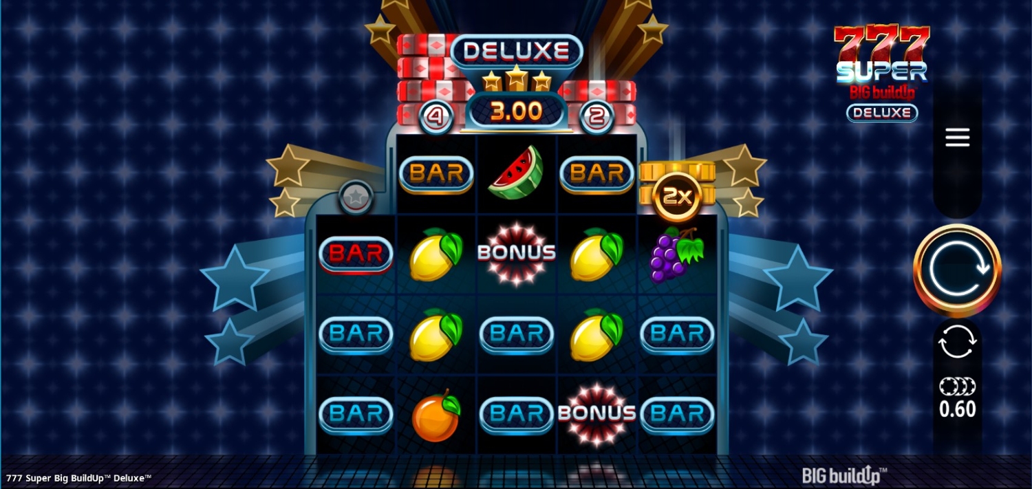 777 Super BIG BuildUp Deluxe Slot Gameplay