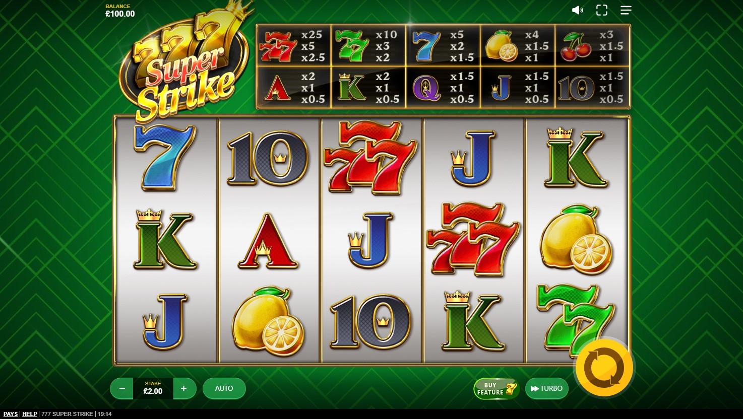 777 Super Strike Slot Gameplay