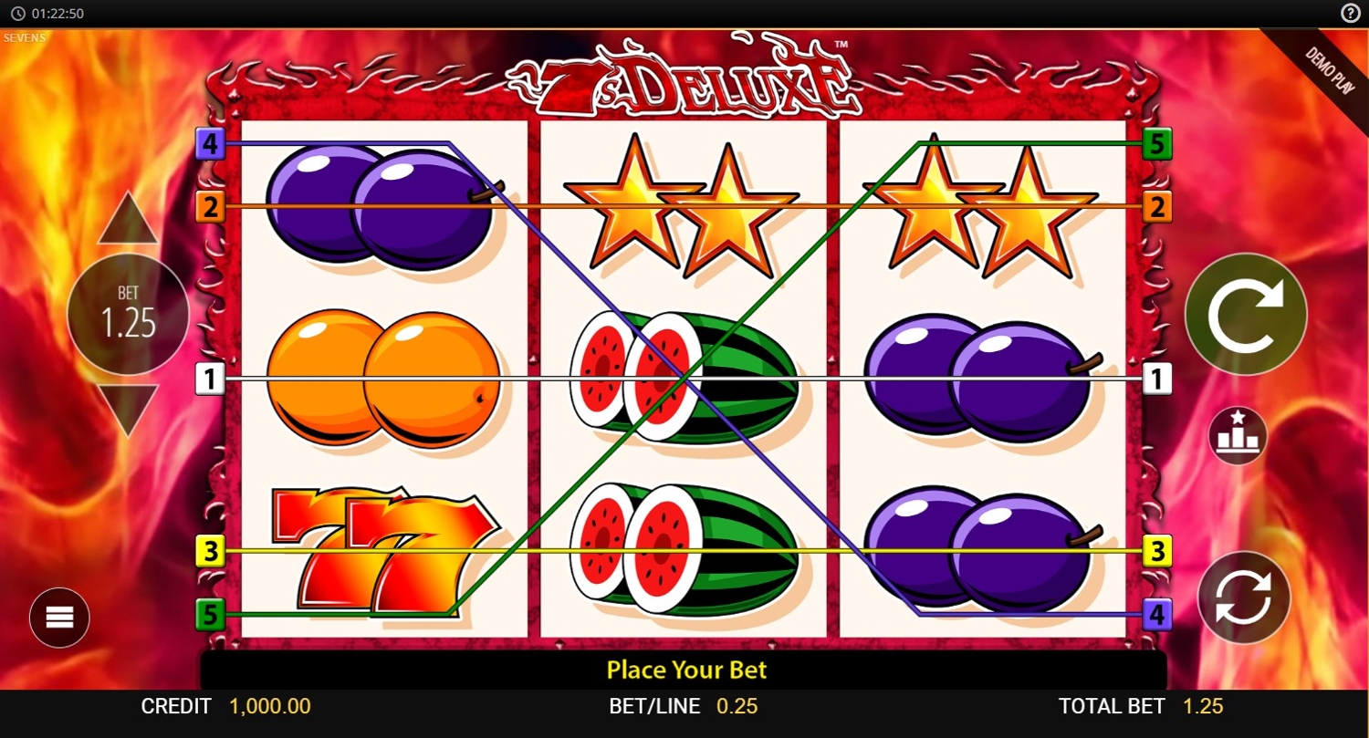 7s Deluxe Slot Gameplay