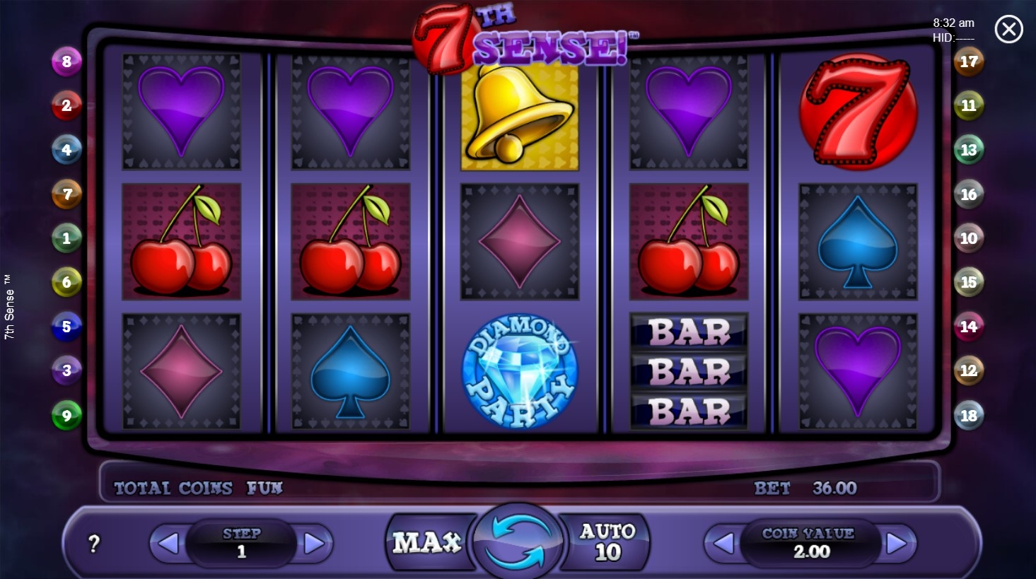 7th Sense Slot Gameplay