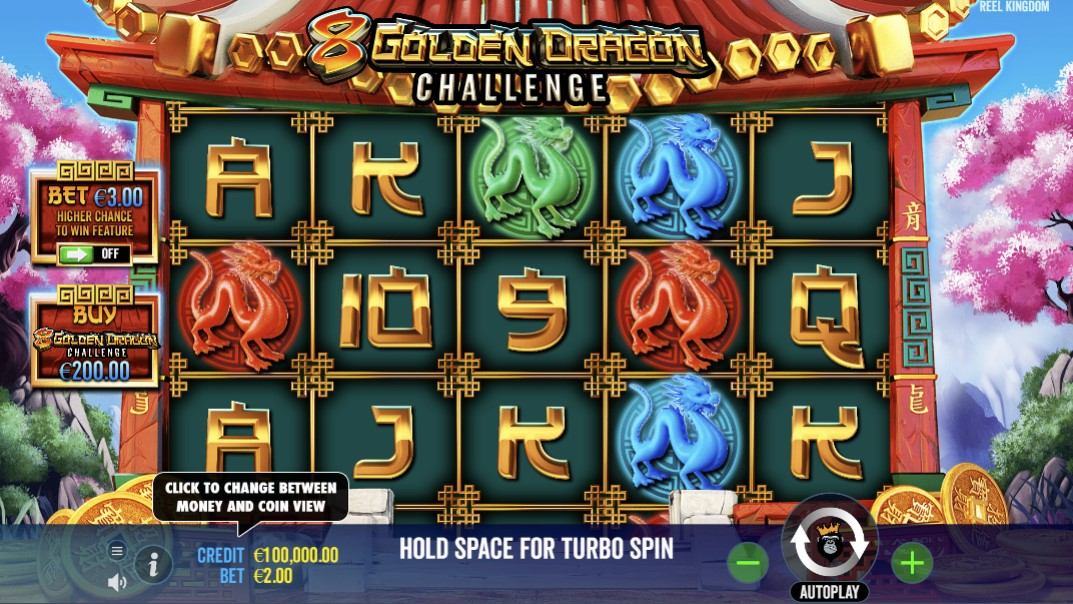 8 Golden Dragon Challenge Slot Gameplay
