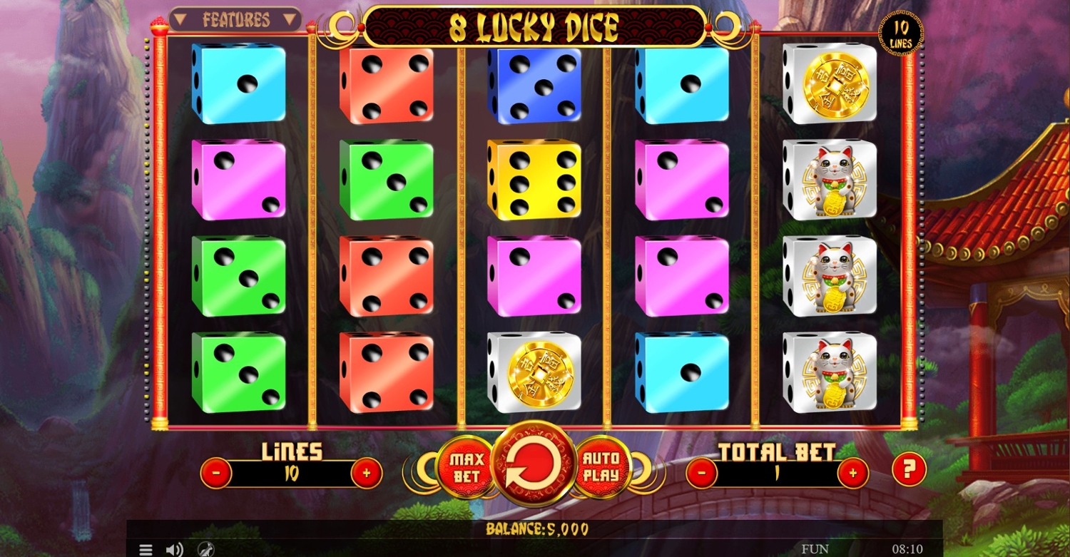 8 Lucky Dice Slot Gameplay