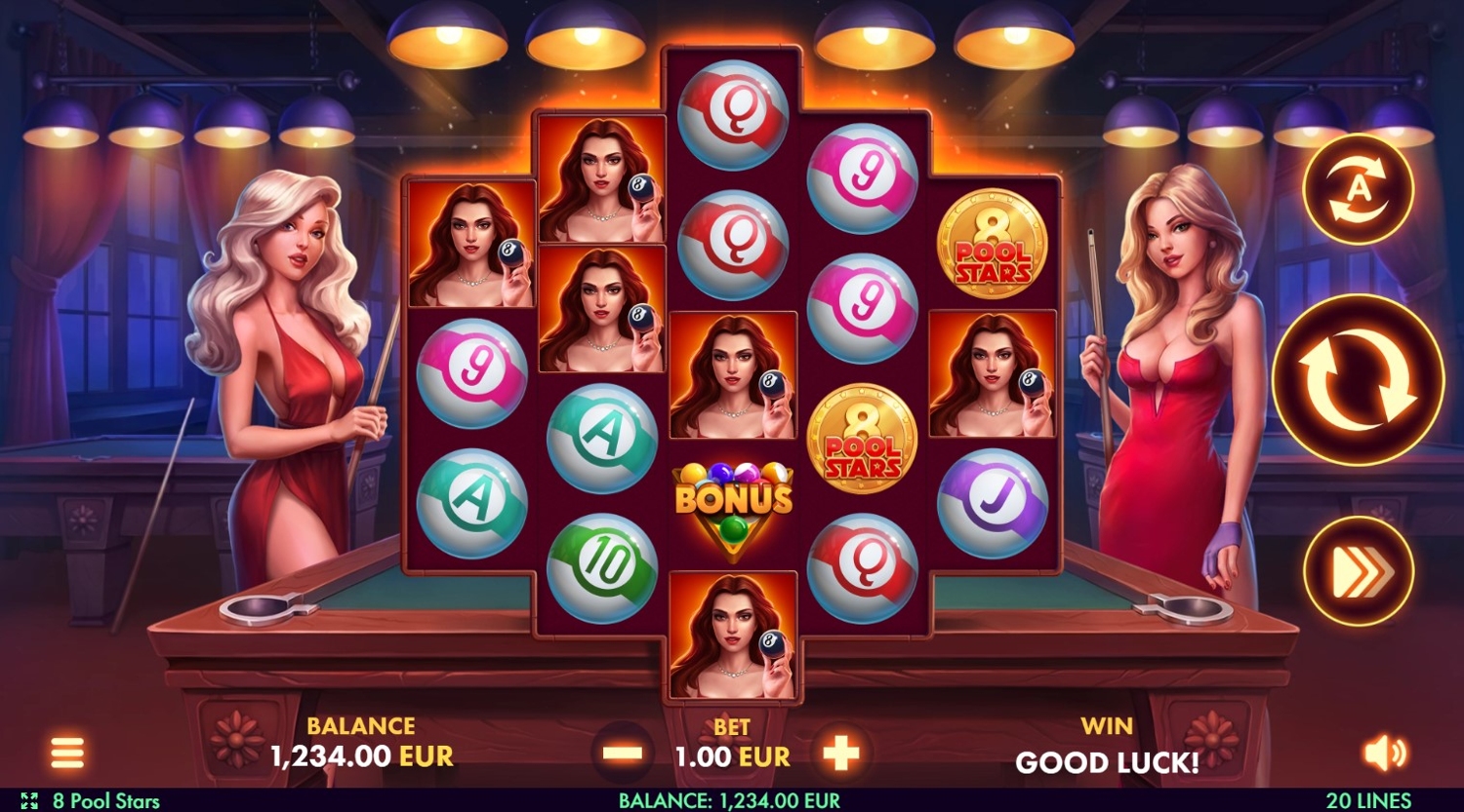 8 Pool Stars Slot Gameplay