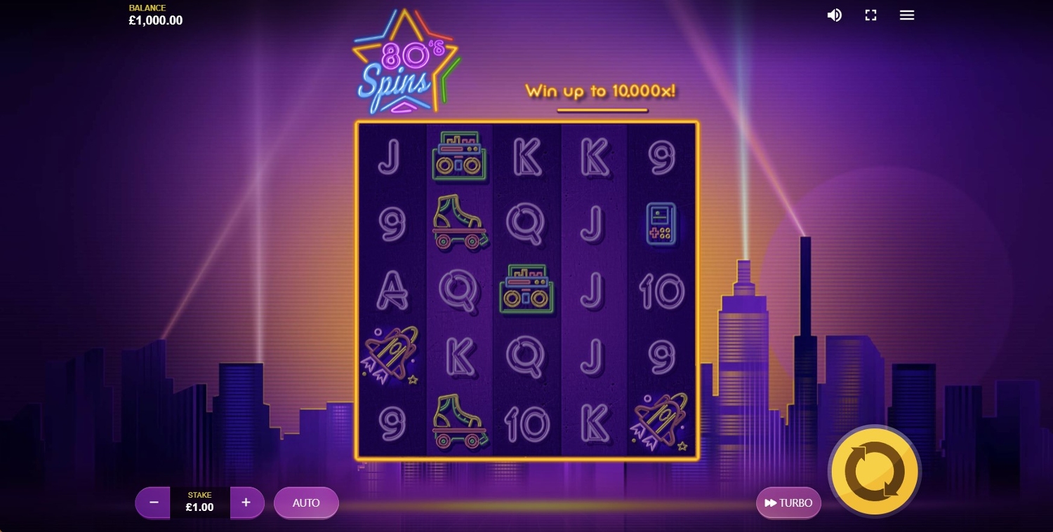 80's Spins Slot Gameplay