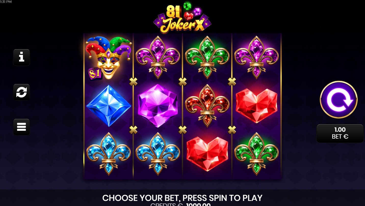 81 JokerX Slot Gameplay