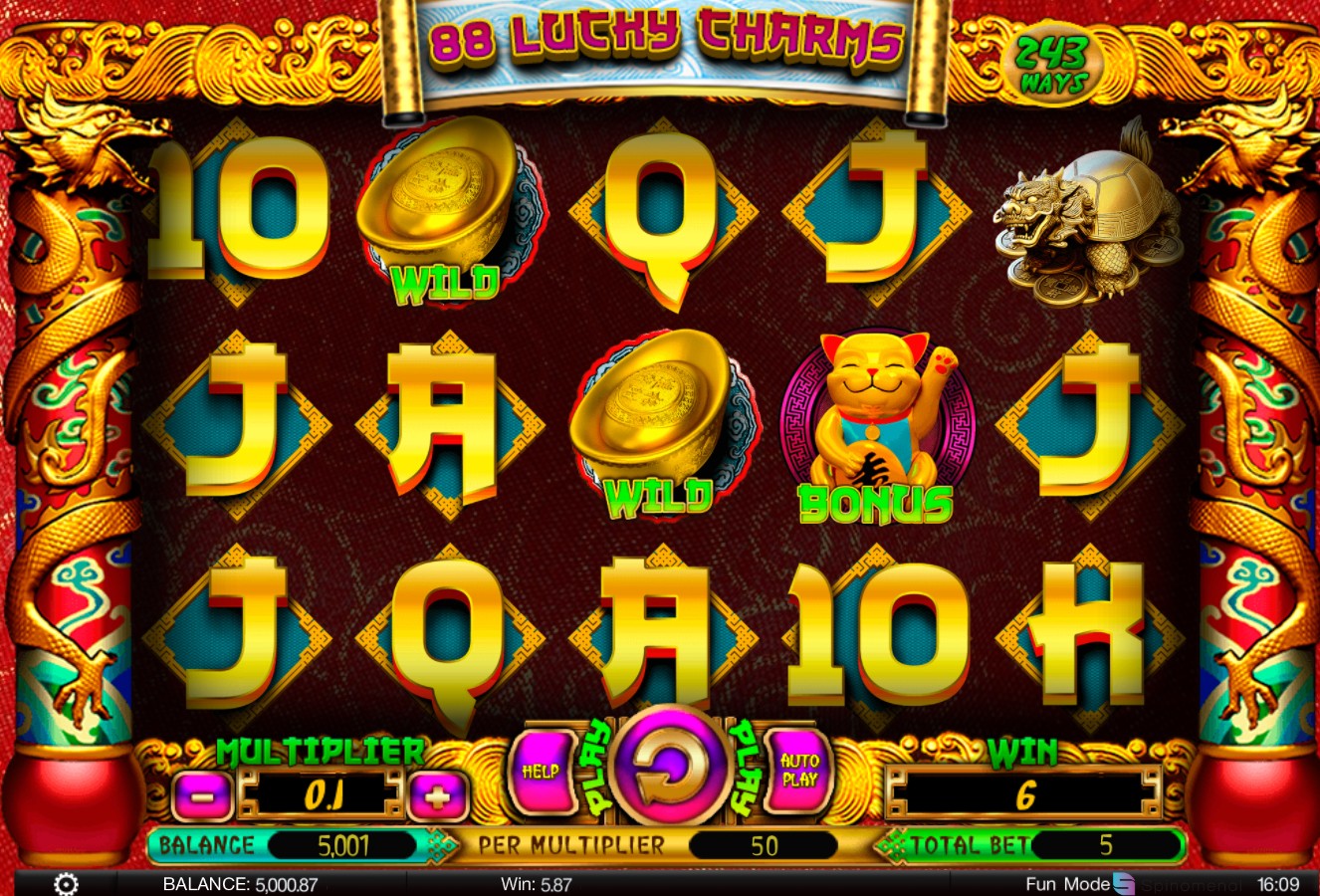 88 Lucky Charms Slot Gameplay