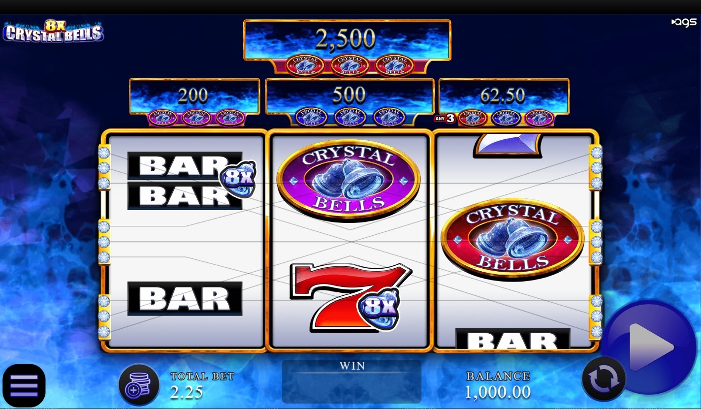 8x Crystal Bells Slot Gameplay