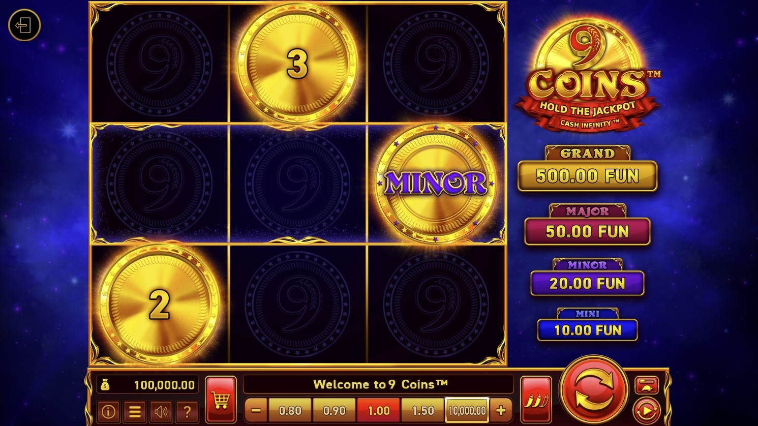 9 Coins Slot Gameplay