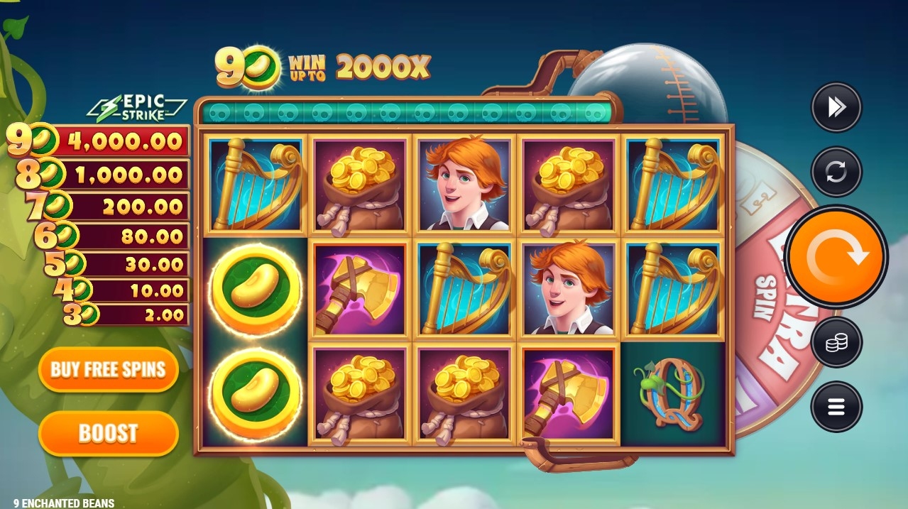 9 Enchanted Beans Slot Gameplay