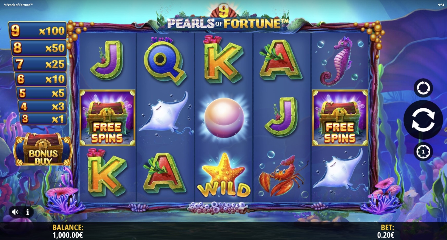 9 Pearls of Fortune Slot Gameplay