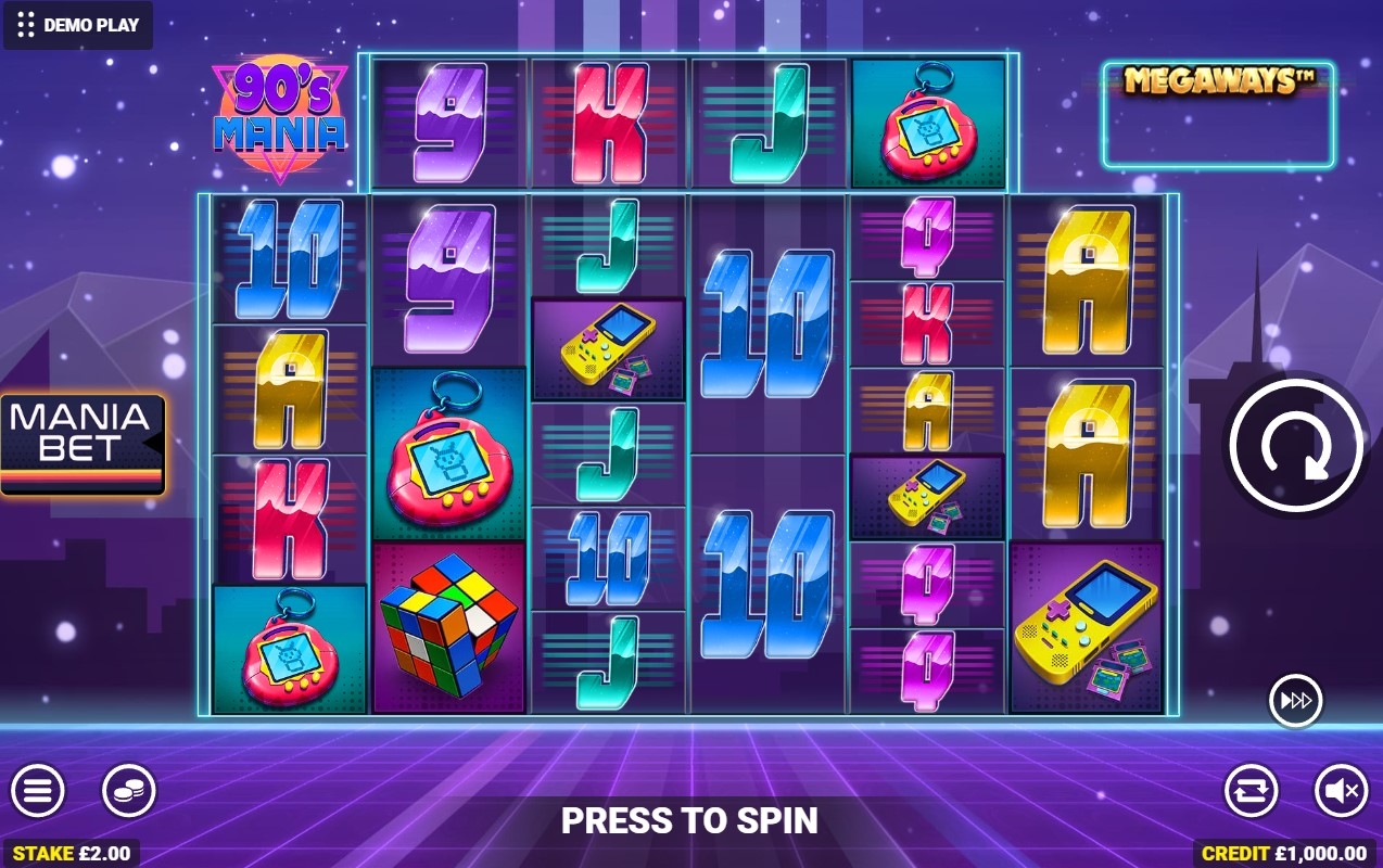 90's Mania Megaways Slot Gameplay