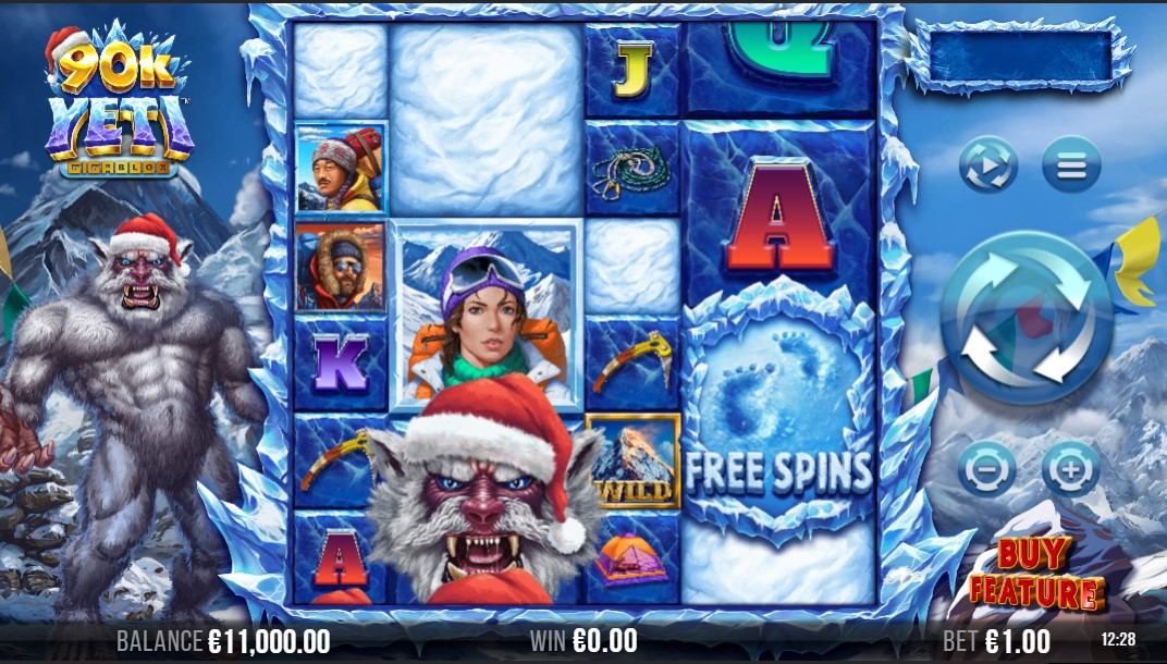 90K Yeti Gigablox Slot Gameplay