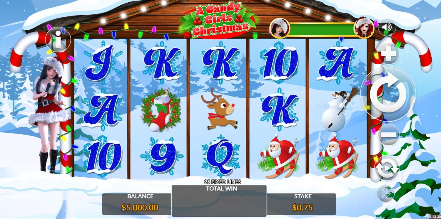 A Candy Girl Christmas Slot Gameplay