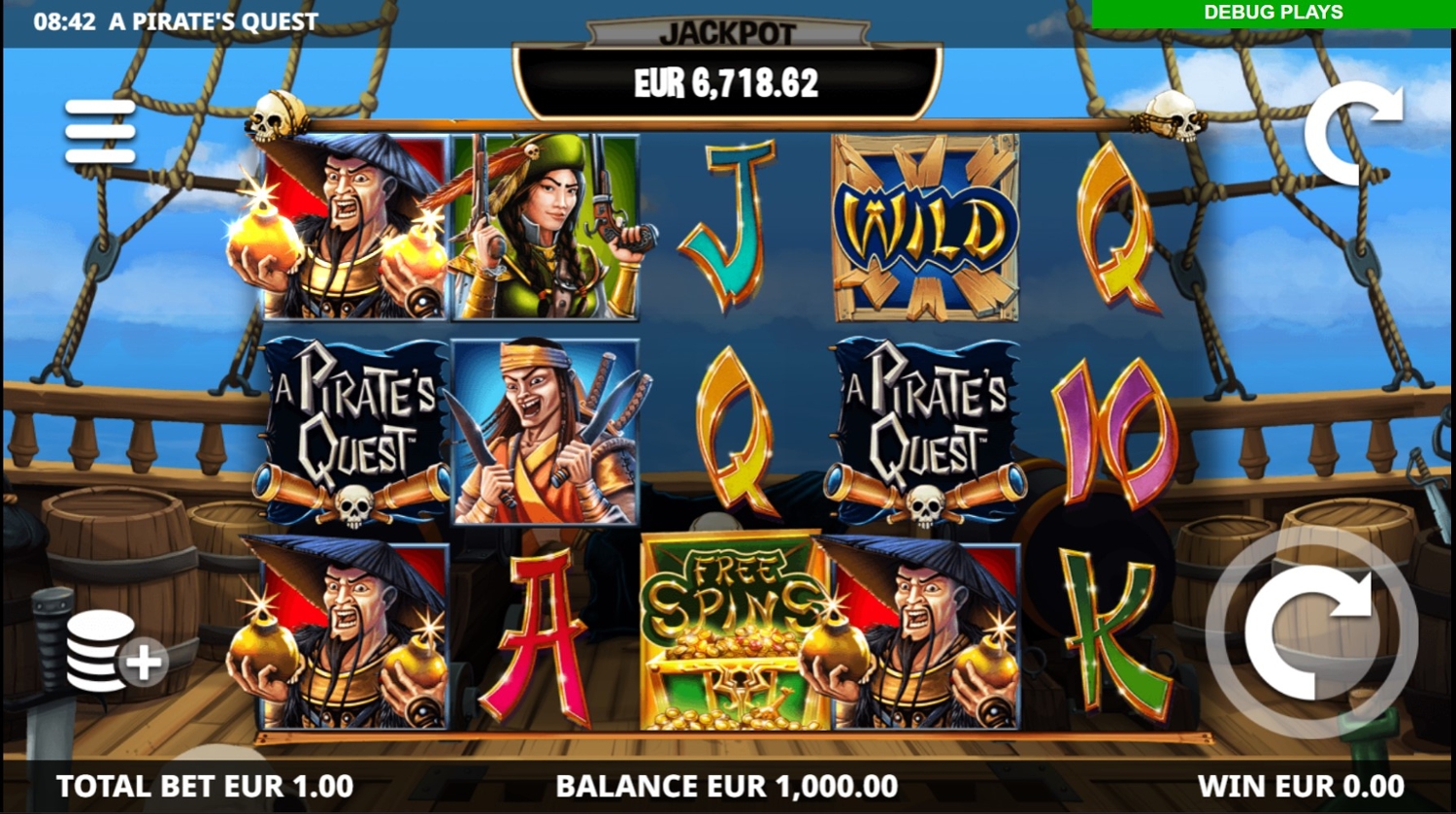 A Pirates Quest Slot Gameplay