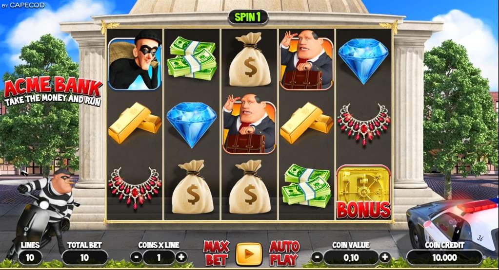 Acme Bank Slot Gameplay