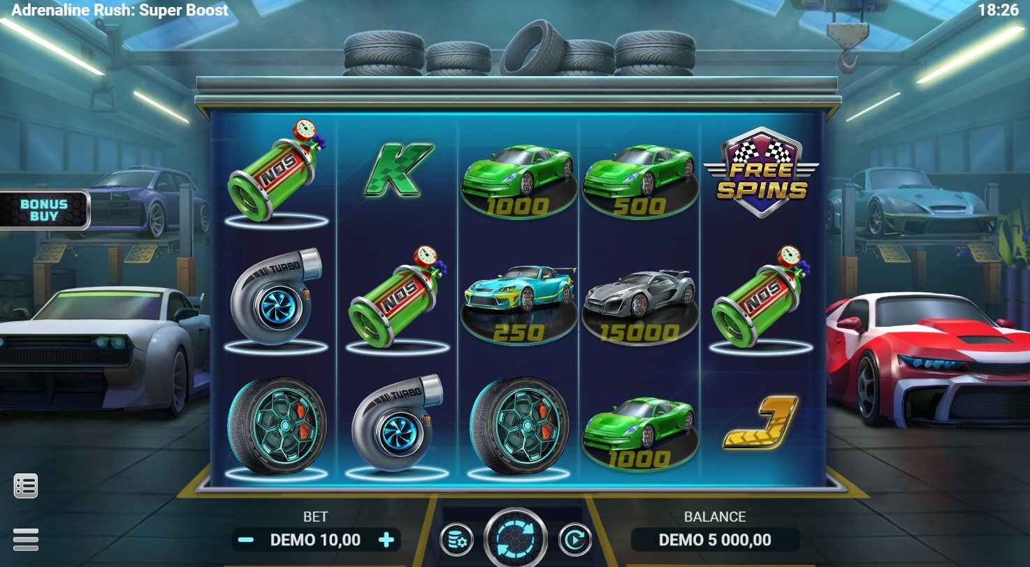 Adrenaline Rush: Super Boost Slot Gameplay