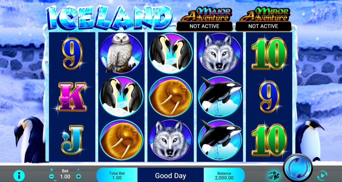 Adventure Iceland Slot Gameplay
