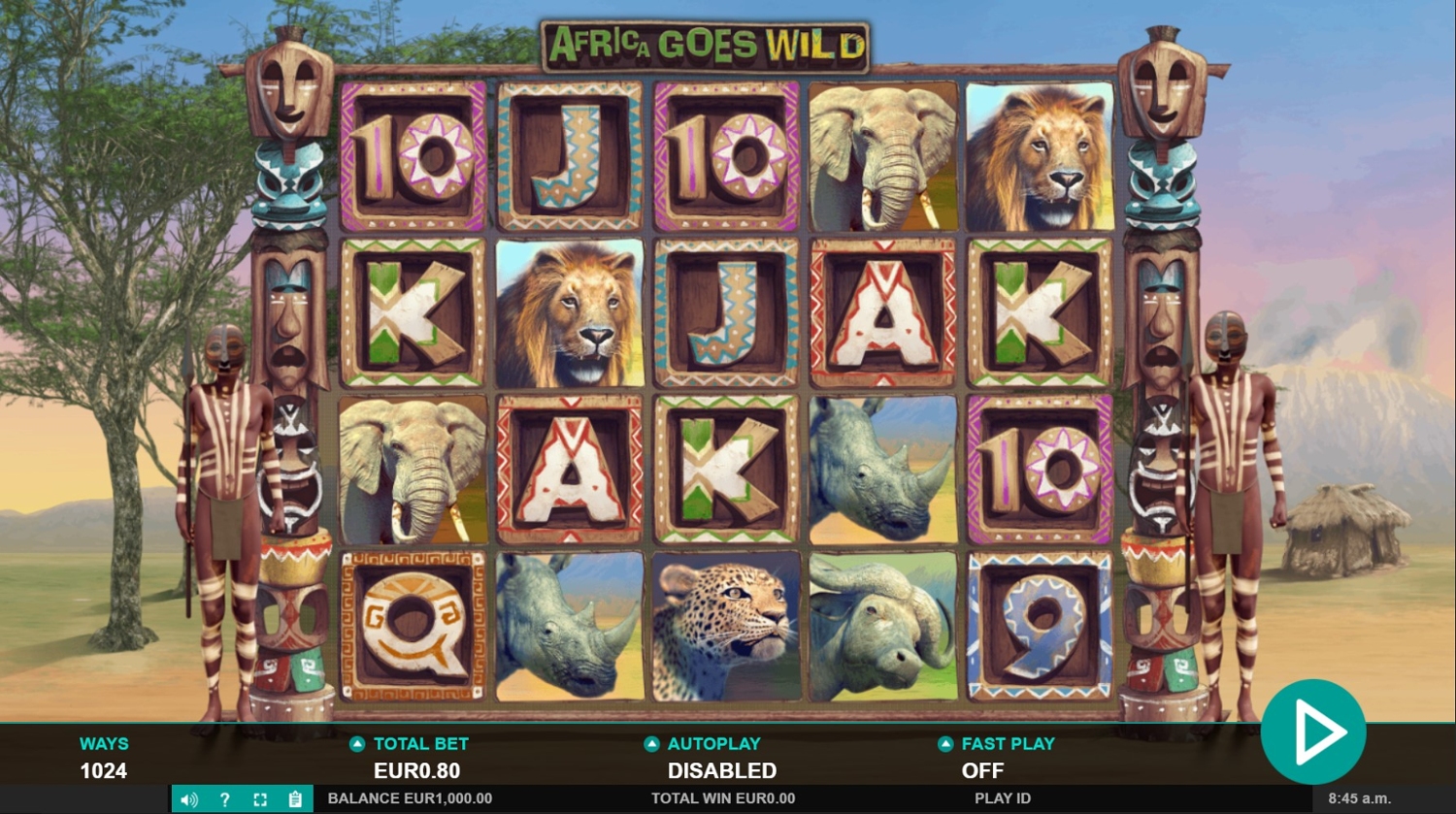 Africa Goes Wild Slot Gameplay