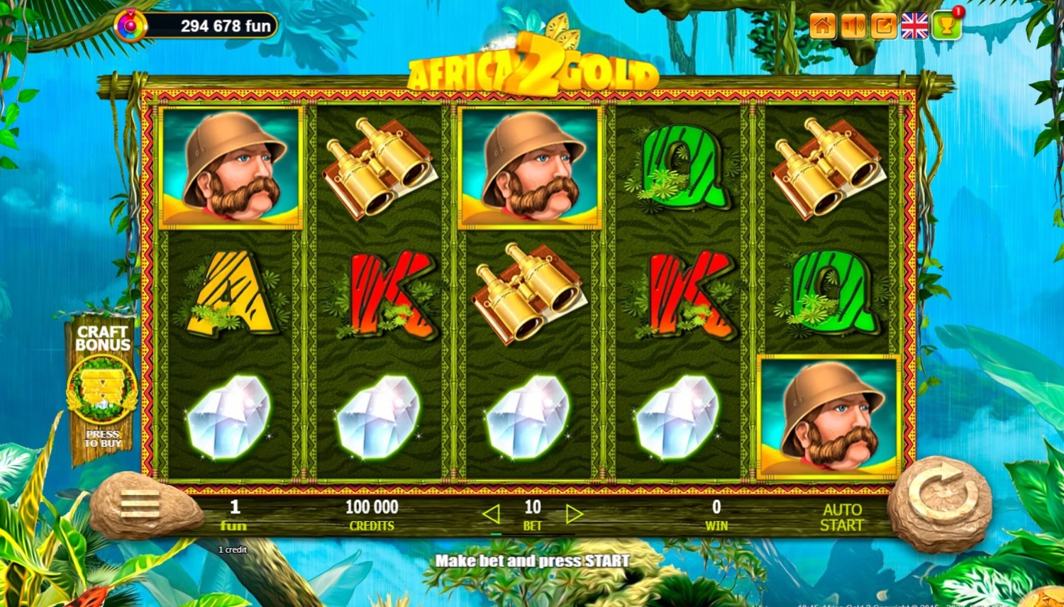Africa Gold 2 Slot Gameplay