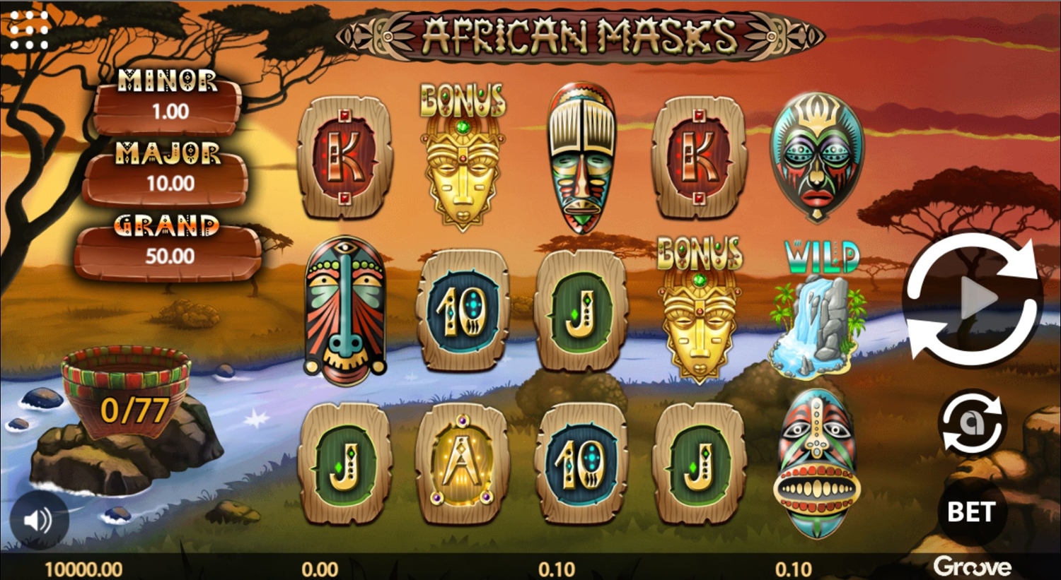 African Masks Slot Gameplay